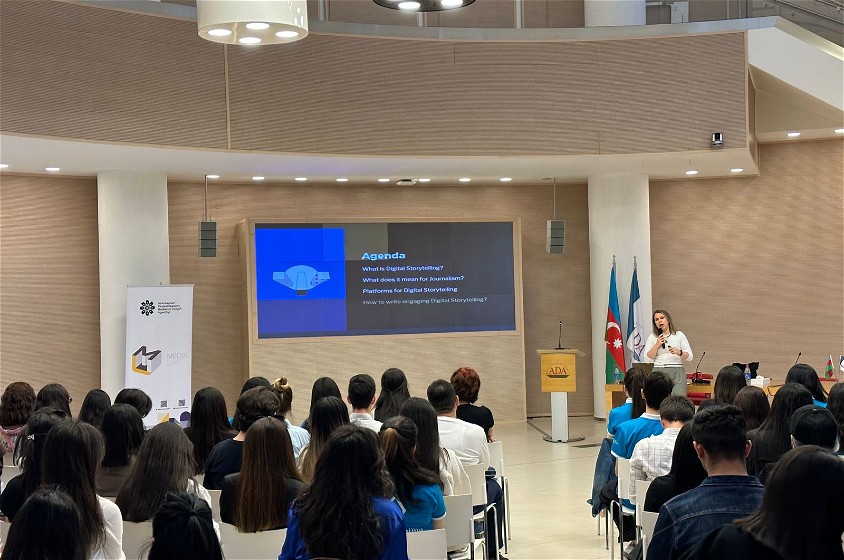 “MEDİAlab” layihəsi çərçivəsində tələbələr üçün seminar keçirildi - FOTOLAR