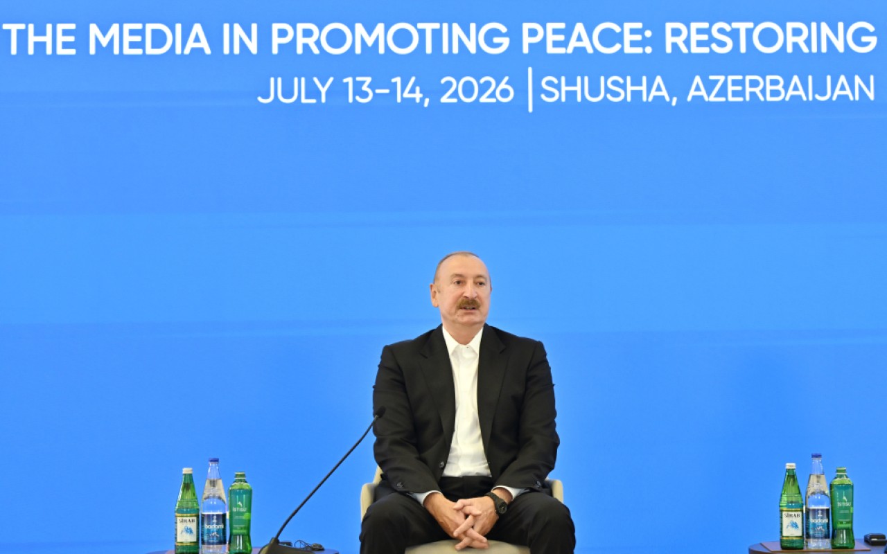 İlham Əliyev IV Şuşa Qlobal Media Forumunda- FOTOLAR+VİDEO (YENİLƏNİB)