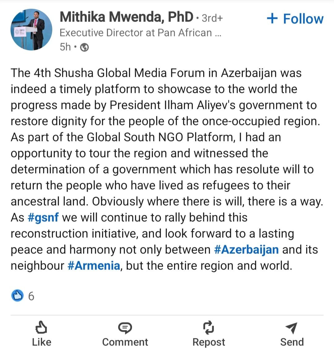 Xarici QHT-lər İlham Əliyevin Şuşa Media Forumundakı mesajlarının vacibliyini qeyd ediblər