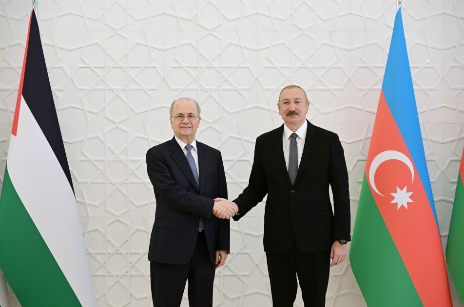 Prezident Fələstinin Baş nazirini qəbul etdi - FOTOLAR