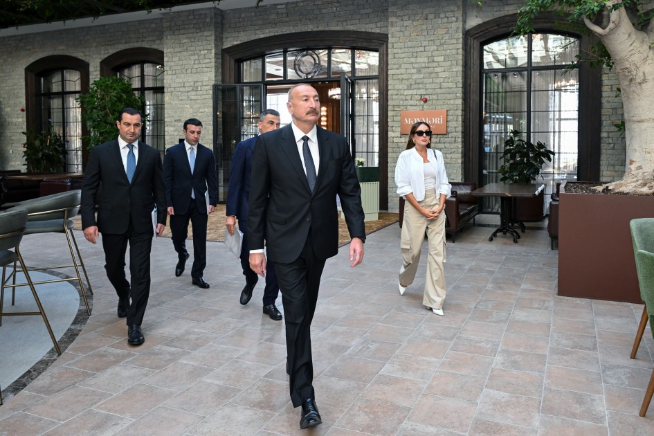Prezident və xanımı “Meysari Grand Hotel & SPA” kompleksinin açılışında - YENİLƏNİB (FOTOLAR)