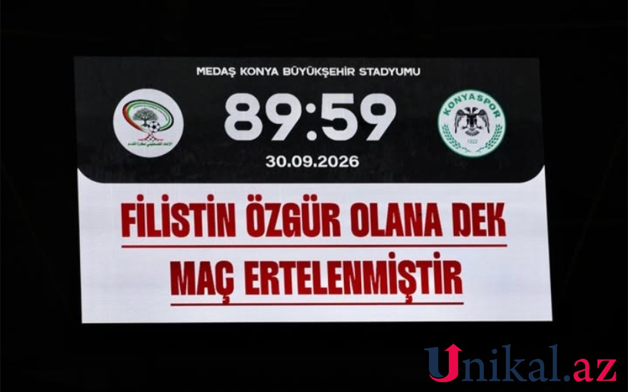 Oyunu Fələstin azad olana qədər təxirə saldılar - FOTOLAR