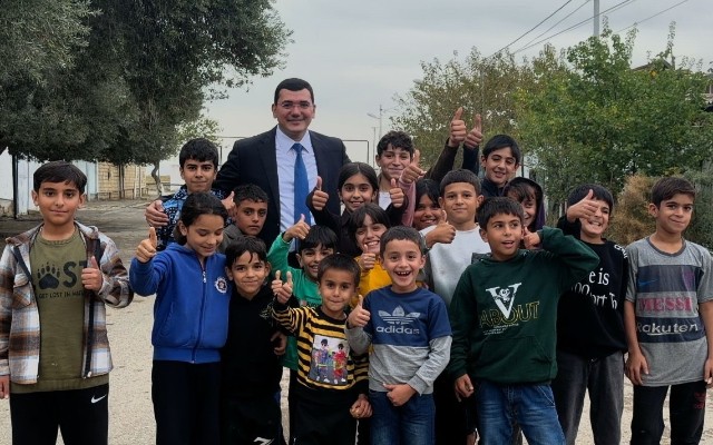 Çeyildağ qəsəbəsində vətəndaşların səyyar qəbulu keçirildi - FOTOLAR