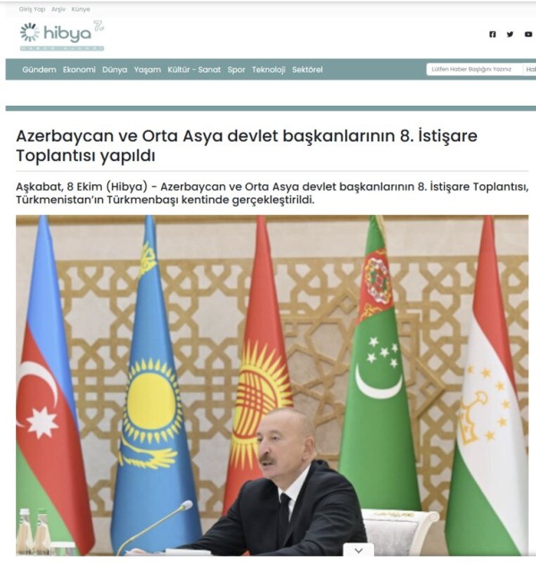 Türkiyə mediası Azərbaycan Prezidentinin Türkmənistan səfərindən yazdı - FOTOLAR