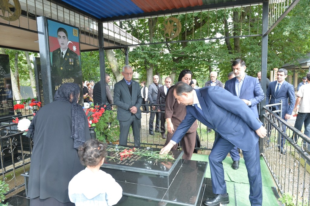 Lənkəran ŞİH başçısı şəhidin məzarını ziyarət edib - FOTOLAR