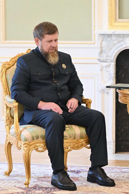 İlham Əliyev Ramzan Kadırovu qəbul edib - FOTOLAR