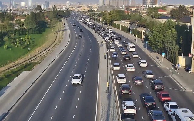 Bu yollarda tıxac var