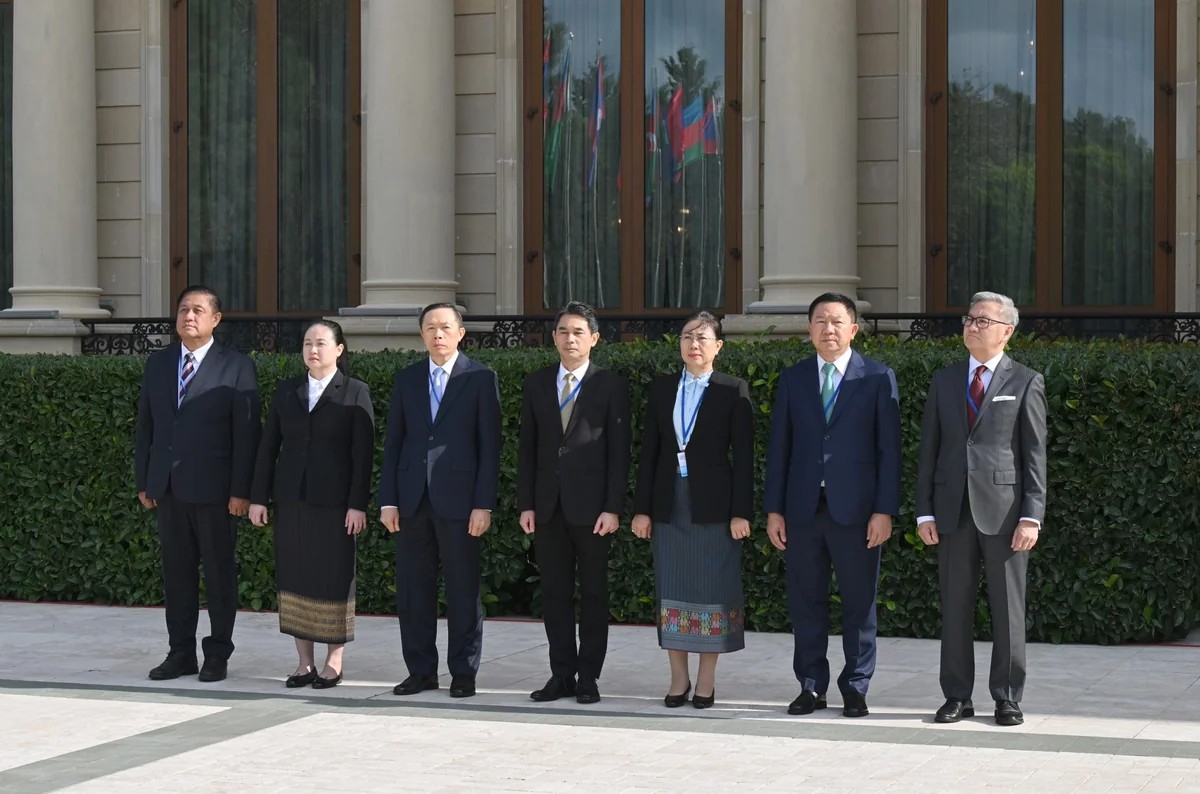 Laos Prezidentinin Bakıda rəsmi qarşılanma mərasimi oldu - FOTOLAR+VİDEO