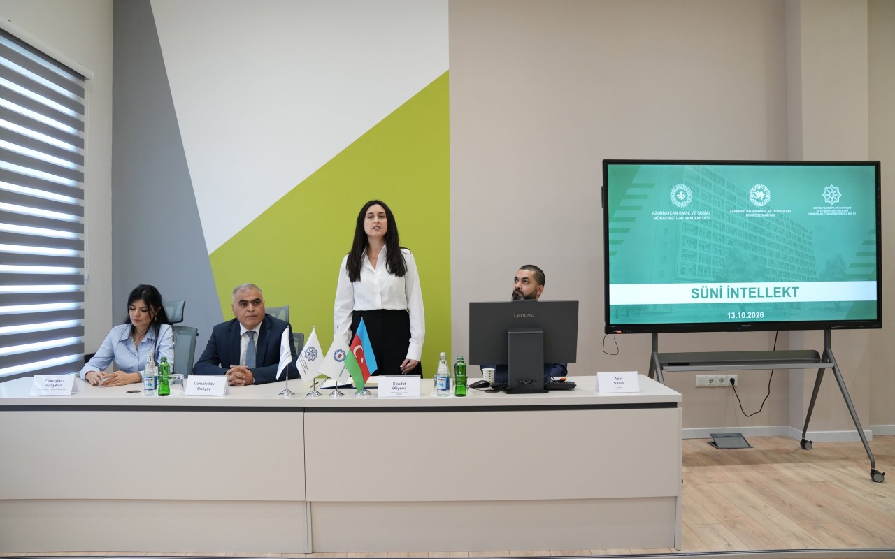 “Həmkarlar ittifaqlarının fəaliyyətində süni intellektin tətbiqi” mövzusunda təlim başlayıb - FOTOLAR