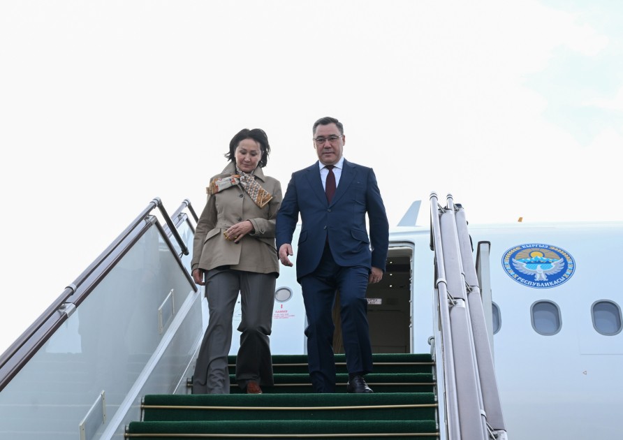 Sadır Japarov Azərbaycanda - FOTOLAR