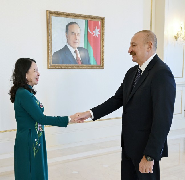 İlham Əliyev və xanımı Vyetnamın Vitse-prezidenti ilə görüşdülər - FOTOLAR