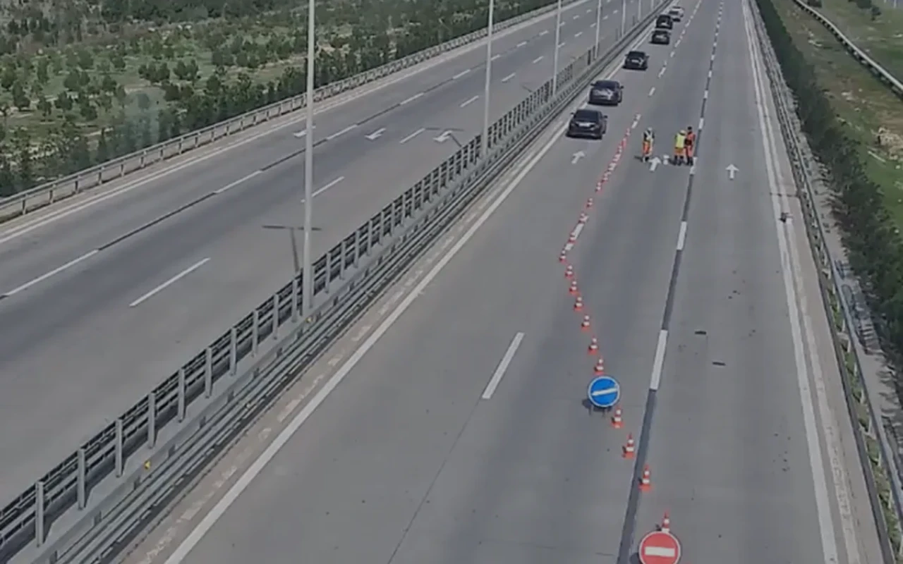 Bu yolda sürət həddi 40-a endirildi - VİDEO