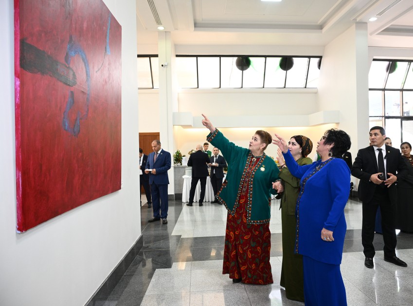Aşqabadda MAMA “Ana təbiət” beynəlxalq incəsənət sərgisi açıldı - FOTOLAR