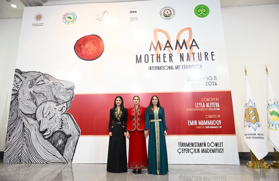 Aşqabadda MAMA “Ana təbiət” beynəlxalq incəsənət sərgisi açıldı - FOTOLAR