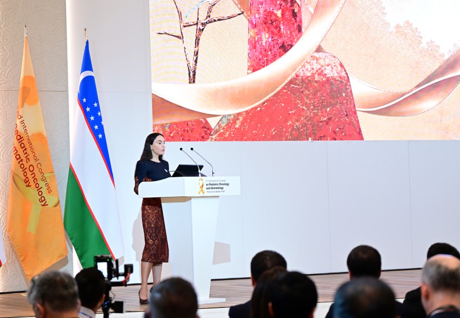 Leyla Əliyeva konqresdə çıxış etdi - FOTOLAR