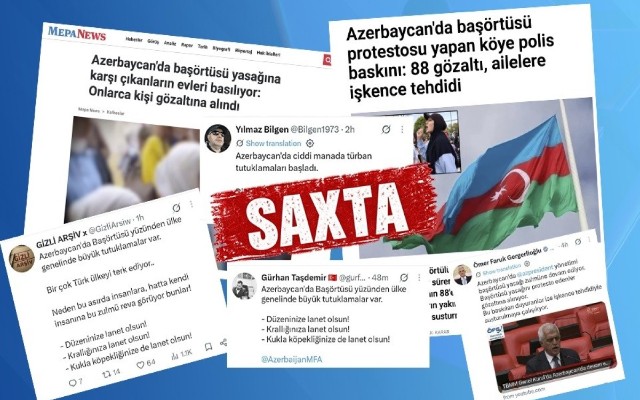 Azərbaycanda hicabla bağlı Türkiyə mediasında yayılan iddialara cavab