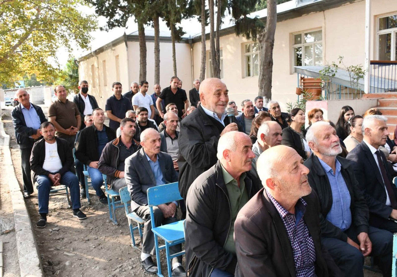 Ağdamın icra başçısı Vaqif Həsənov İmamqulubəyli kəndində - FOTOLAR