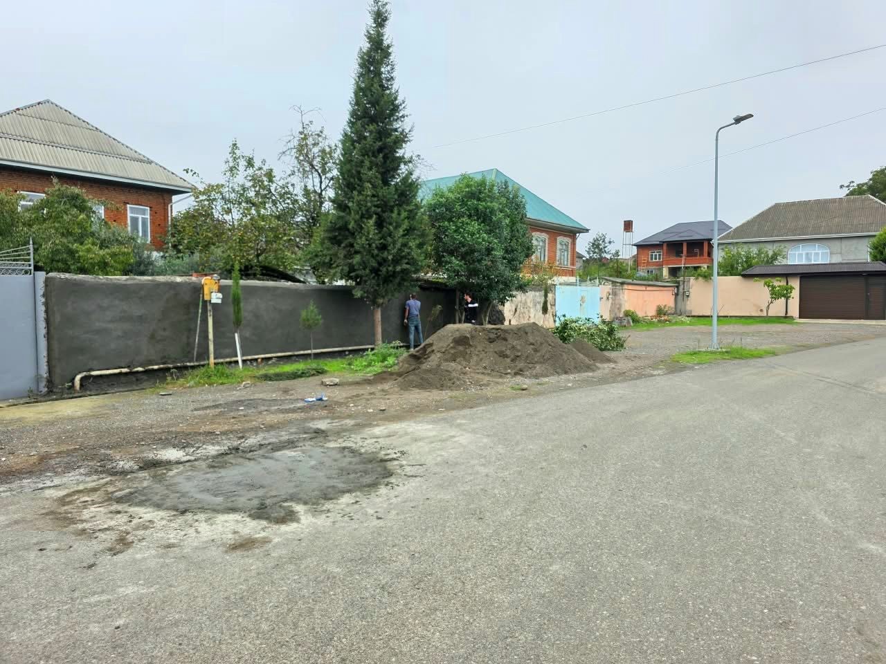 Lənkəranda prospekt və parkda təmir-bərpa işləri aparılır - FOTOLAR