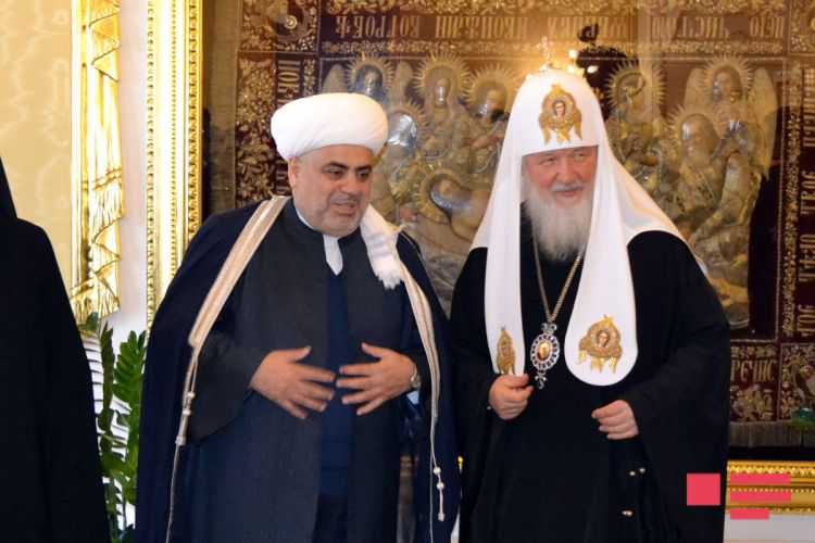 Hələ də Dağlıq Qarabağ yarası qanayır- Şeyxin Rusiya patriarxı ilə DİALOQU