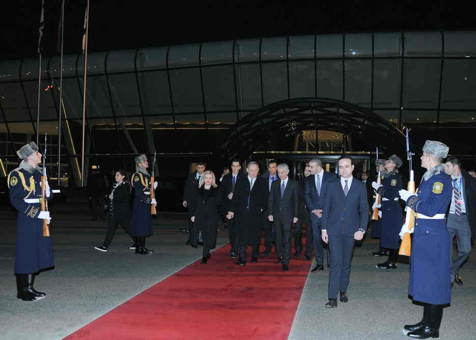 Benyamin Netanyahunun Azərbaycana işgüzar səfəri başa çatıb- FOTO