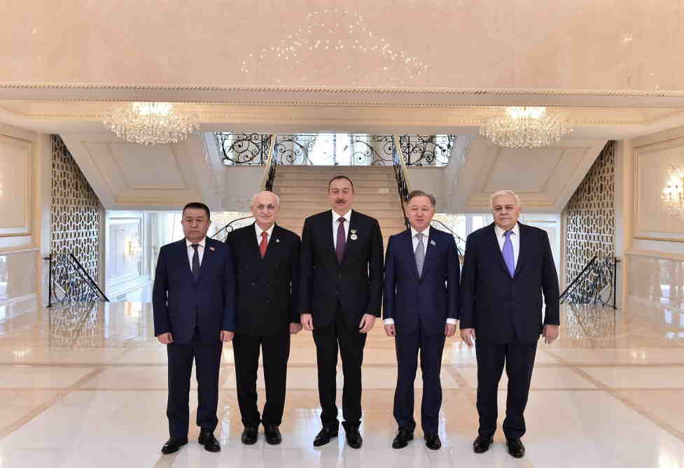 İlham Əliyev bu ölkə parlamentlərinin sədrlərini qəbul edib - FOTO (YENİ-2)