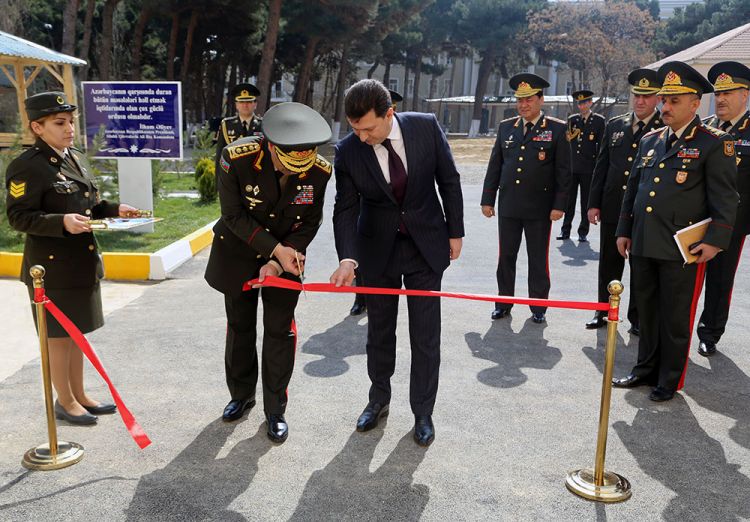 Hərbi Tibb Fakültəsinin yeni tədris binası istifadəyə verildi - FOTOLAR